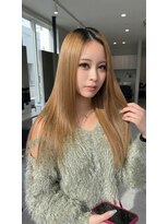 アッシュ 桜木町店(Ash)&nbsp;横浜桜木町 髪質改善 縮毛矯正◎艶髪ハイトーンベージュロング