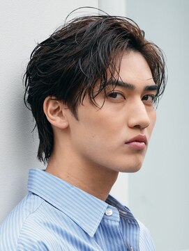 フィフス トウキョウ (fifth TOKYO) シャドウパーマルーズパーマセンターパートメンズマッシュウルフ