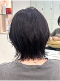 【NaVI/具志堅】シャギーくびれカットxワインピンク♪