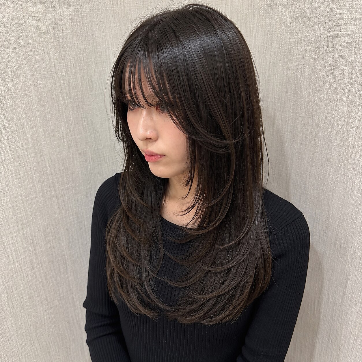 カット＋フルカラー＋超音波アイロン＋潤艶TR　￥8980 心斎橋/なんば/難波