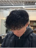 波巻きパーマ