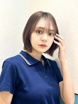 ロンド レイ 立川(Lond Ray)&nbsp;レイヤーボブ/ミルクティーベージュ/髪質改善/顔周り/立川