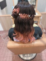 リールヘアー 香椎店(rire hair)&nbsp;ライブヘアセット！くるみちゃんヘア♪