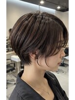 アッシュ 二子玉川店(Ash)&nbsp;丸み若見えショート白髪ぼかし脱白髪染め30代40代50代60代