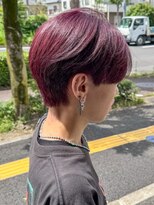 アムレヘアーエタ(amule hair eta)&nbsp;【amule hair eta】韓流センターパート/ワインレッド/ボルドー