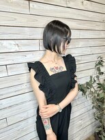 デコヘアー キートス(DECO HAIR kiitos) 切りっぱなしボブ×暗髪ツヤカラー