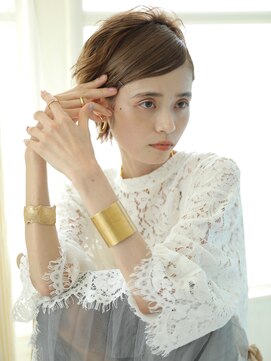 ショコラ ナンバ(Chocolat NAMBA) 夏のヘアアレンジ#センシュアルショート#アッシュ#ショコラ難波