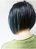 [ショート/デザインカラー×前下がりボブ]tomo 