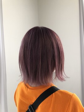 クロエバイラヴィズム 長岡旭岡店(CLOE) パツっと！ピンクシアーボブ