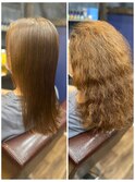 髪質改善でナチュラルストレート★弱酸性縮毛矯正