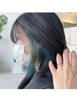 エルフ(elf)&nbsp;ボブヘア×ターコイズブルー