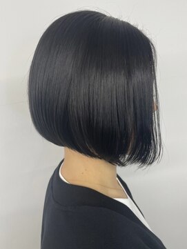 ビルド(build) 【小顔】前下がりボブ×アッシュブラック/新越谷 南越谷