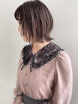 セルカ 新宿(CERCA) イヤーボブウルフ×ダークグレージュ【CERCA新宿/新宿西口】