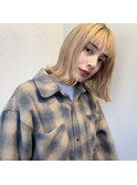 【★LISA★】ハイトーンのブロンドカラー【横浜】