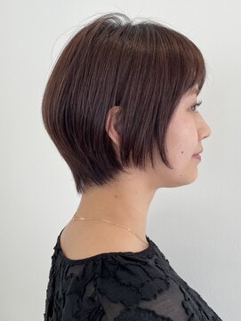 コレクティブワーク 表参道 渋谷(COLLECTIVE WORK) ショート　レイヤー　ラベンダーベージュ　髪質改善　オージュア