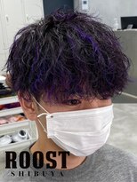 ルースト 渋谷店(ROOST)&nbsp;マッシュスタイル×ツイスパ+パープルハイライト