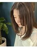 【オススメ】前髪カット＋カラー＋コアミートリートメント　￥9900