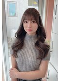 マロングレージュレイヤースタイル
