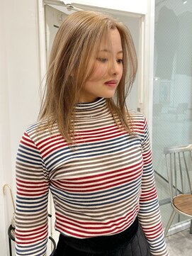 ケシキ大名(keshiki) 透け感ミルクティーベージュ/KAZU