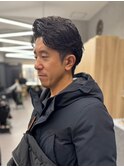 大人気!フェザーパーマ×ビジネスマンスタイル【新大阪】