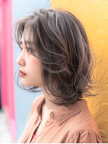 アルトリスト(Altruist Aging×HAIR&SPA)&nbsp;★ダークアッシュ大人ガーリーボブ着物ミディアムレイヤーカット