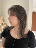 グレージュハイライトオフィスで浮かない