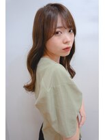 リジェール 金山店&nbsp;顔まわりカット×ウェーブヘア