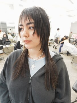 レコ(LECO) マレットウルフカットシャギーカットストレートパーマ