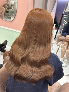 ガーランド(Girland) 【girland】オレンジカラー 韓国風/レイヤーカット