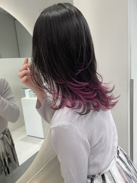 ソル 栄矢場町(SOL) グラデーションカラー/ピンクカラー/ミディアムレイヤー