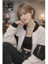 アグ ヘアー ロジェット 松本桐店(Agu hair rojet)&nbsp;シースルーバング×ショート