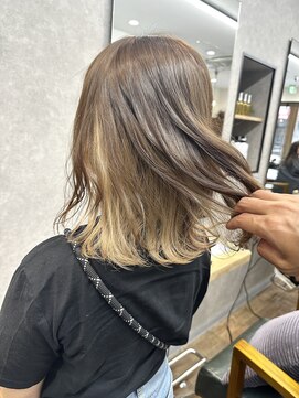 リベストバイジェービー 稲毛(li best. byjb) ピンクベージュ/アンブレラカラー/イメチェン/前髪[稲毛/稲毛駅]