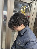 刈り上げセンターパート/波巻きツイストスパイラル/船橋