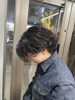 アロー 船橋店(AROH) 刈り上げセンターパート/波巻きツイストスパイラル/船橋