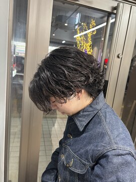 アロー 船橋店(AROH) 刈り上げセンターパート/波巻きツイストスパイラル/船橋