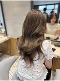ブリーチなしカラー/レイヤーカット/赤み消し/福岡/10代20代30代