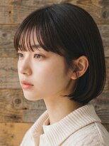 ユニット 蕨西口店(UNIT)&nbsp;ショートボブ髪型20代30代40代50代前髪あり前髪なし面長丸顔蕨駅