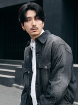 テン 心斎橋(tenn.)&nbsp;難波ニュアンスパーマセンターパートフェザーパーマ毛流れパーマ
