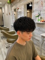フゥカ 売市店(fuka)&nbsp;青森 八戸 メンズパーマ×マッシュ 20代 30代 40代