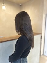 カノエ 宇部厚南店(canoe) 髪質改善カラー、透明感オリーブベージュ