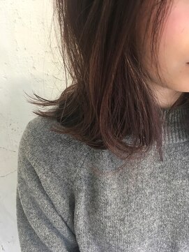 アジールヘア 所沢プロペ通り店(agir hair) インナーカラー 淡いピンク似合わせカット所沢練馬ひばりヶ丘