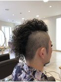 スパイラルパーマ×アシメ×モヒカン