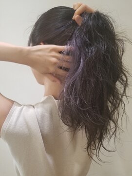 スタイル 成城学園前(STYLE) パープル ロングヘア インナーカラー イルミナカラー