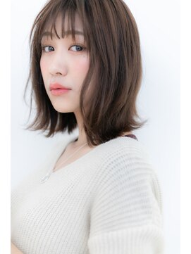 カバーヘア ブリス 大宮西口(COVER HAIR bliss) シースルーバングのルーズな小顔外ハネボブY大宮20代30代40代