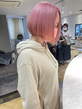 ロンド レア 天神大名店(Lond Le’a) ミルクティーベージュ/ダブルカラー/ブリーチ/くびれヘア