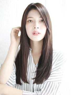 ナル 白山神社参道通り店(nalu) かきあげバングのナチュラルストレート