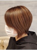 グラデーションボブ アシンメトリー