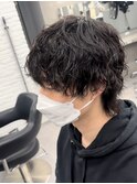 波巻きパーマウルフ