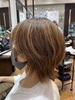 ユニックス イオンモール柏店(UNIX)&nbsp;【白髪ぼかし】ウルフボブ×ハイライト