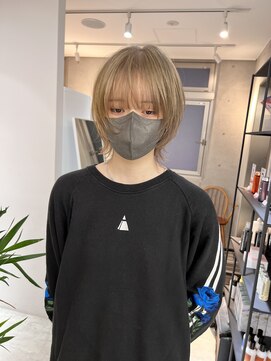 サンド 鹿児島中央(sand) @sei___sandインナーカラー/ウルフカット/鹿児島中央駅